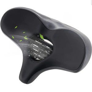 YLG Wide Bike Seats Cushion for Men Women with Large Airflow Vent